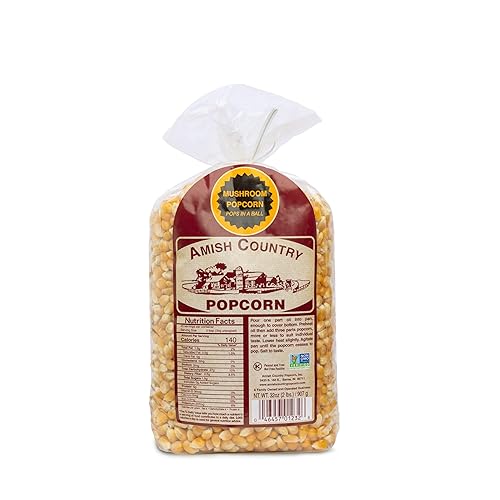 Miniatura 28 de Amish Country Popcorn Bolsas de 10 a 4 onzas – Granos de palomitas de maíz de hongos Anticuado, sin OMG y sin gluten