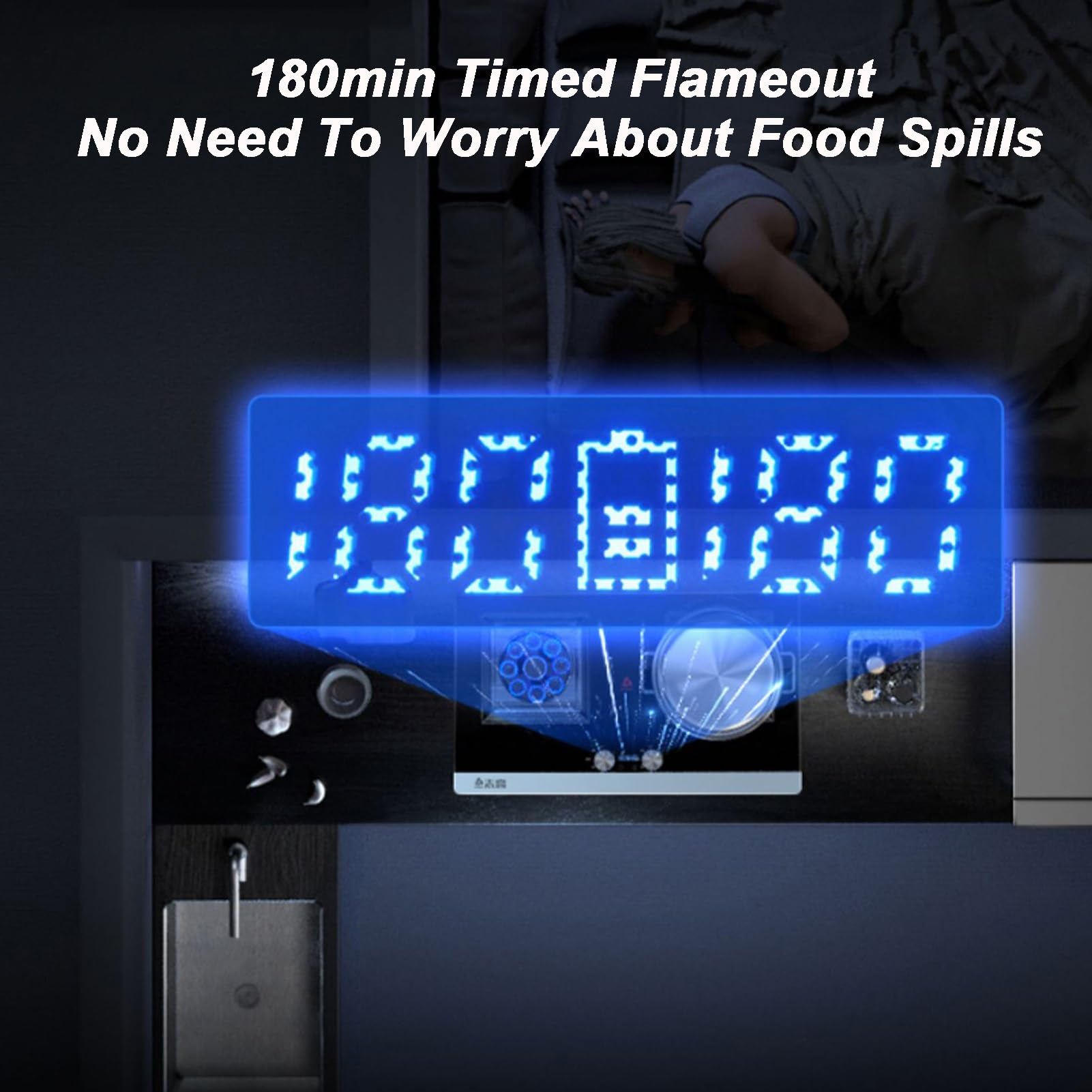 Cucina A Gas, Da Incasso/da Banco A Risparmio Energetico, 4,8 KW, Con Timer, For Ristoranti Familiari E Stand Gastronomici(NG)