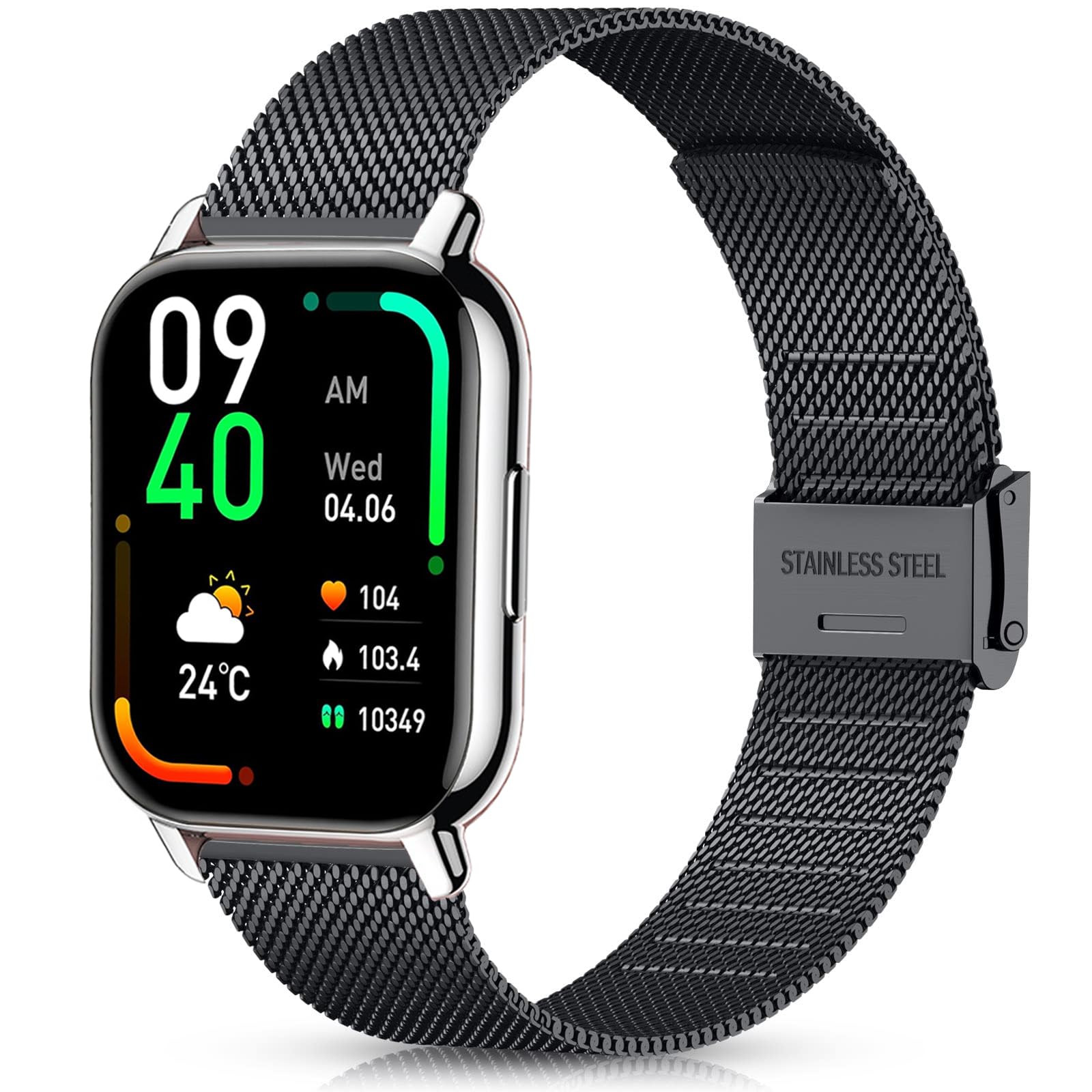 Harikiri Metal Bands Compatible with aeac IDW19,22mm Stainless steel Straps for Togala P99,uaue T60/T50S,Coucur Y66,Tozo S5/S3/S6,Fitpolo IDW13,ZOSKVEE P95/P66,AKUMAKA G39,Jugeman