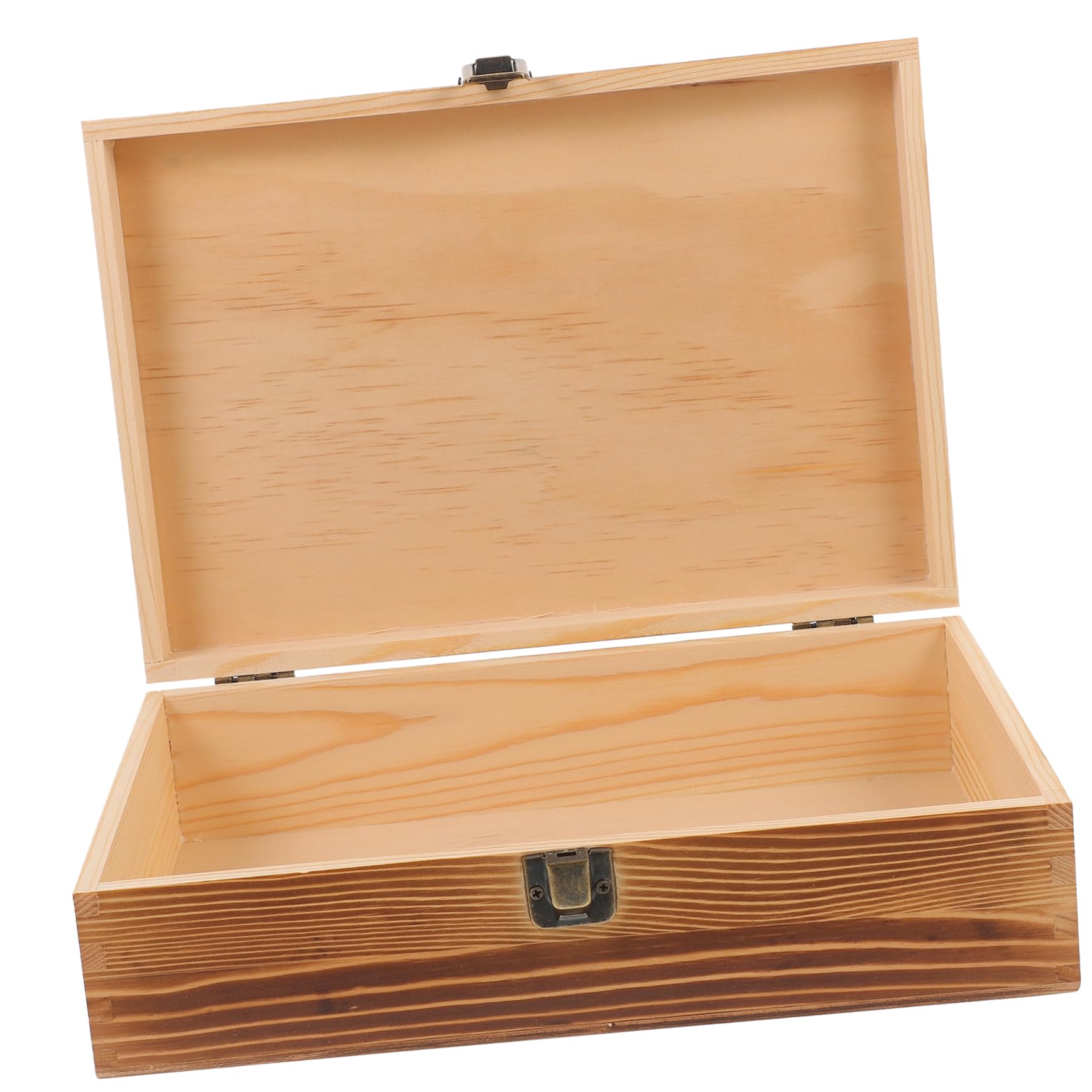 Boîte en bois de rangement sécurisé au design simple et raffiné
