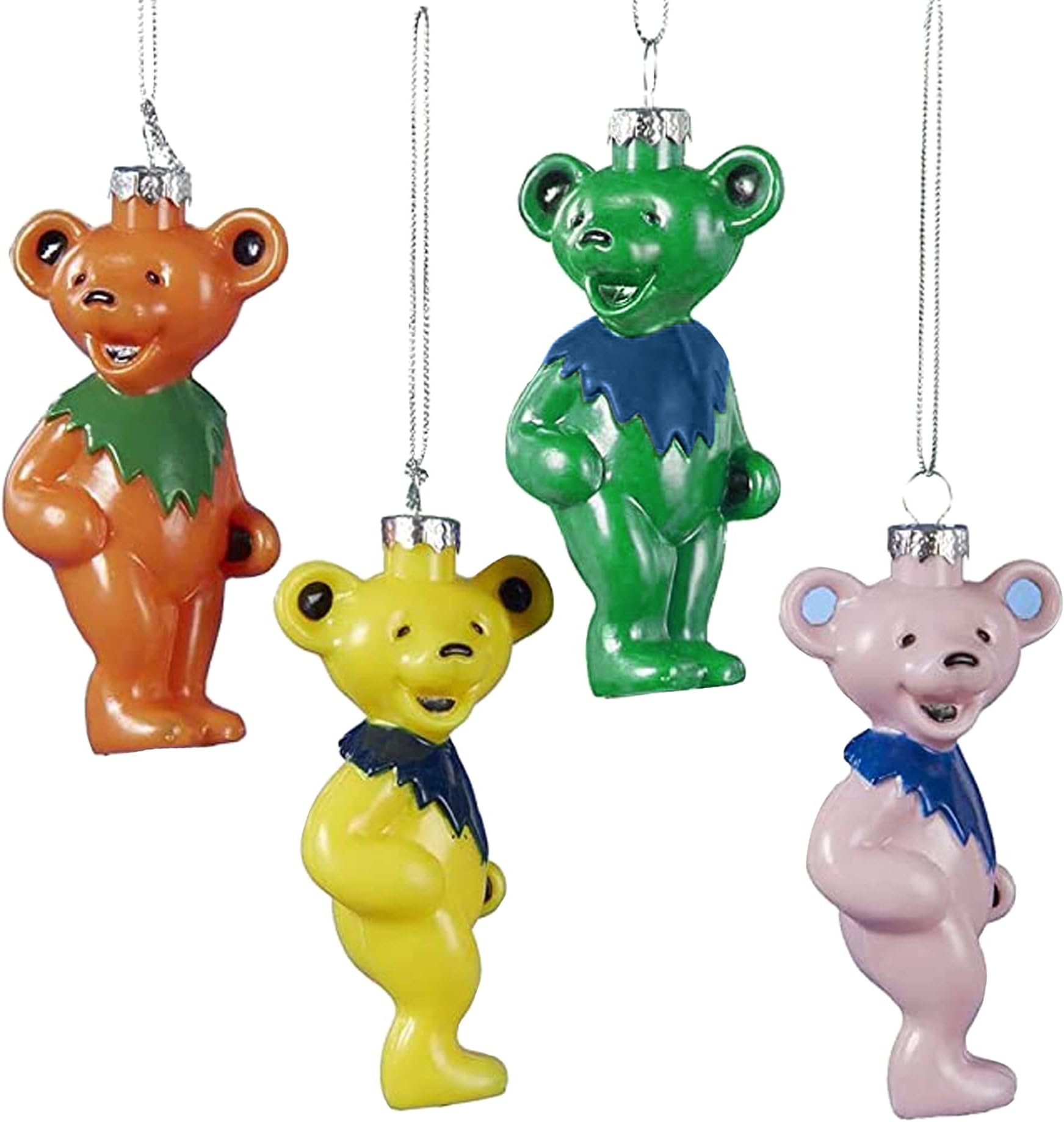 Grateful Dead Dancing Bears Ornaments, 4-Pack