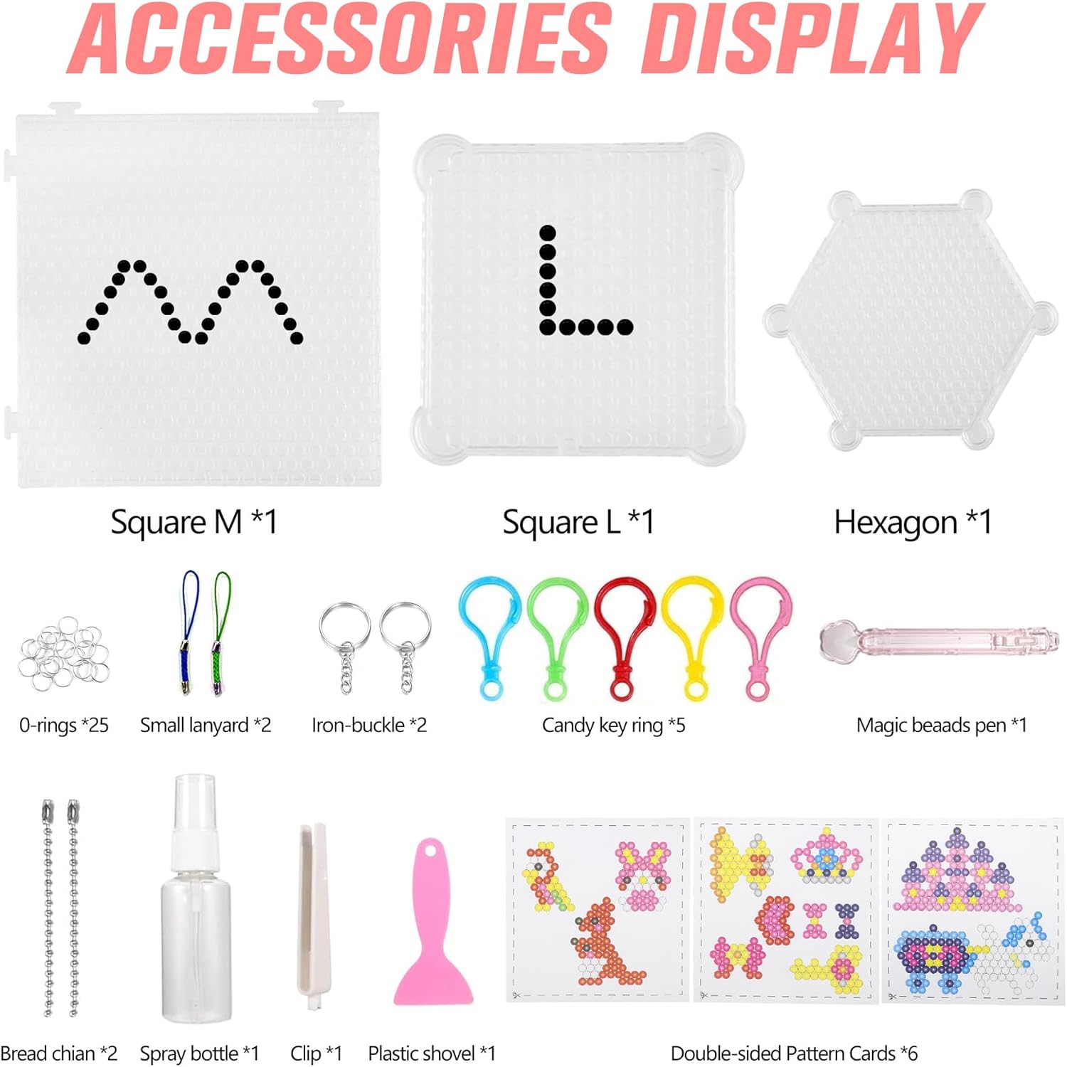 Fuse Beads Kit for Girls Ages 6+ – 4400 Pcs 5mm Beads in 32 Colors with Spray Bottle, Puzzle Guide, Clamps & Chains | Creative DIY Arts & Crafts Gift - Image 3