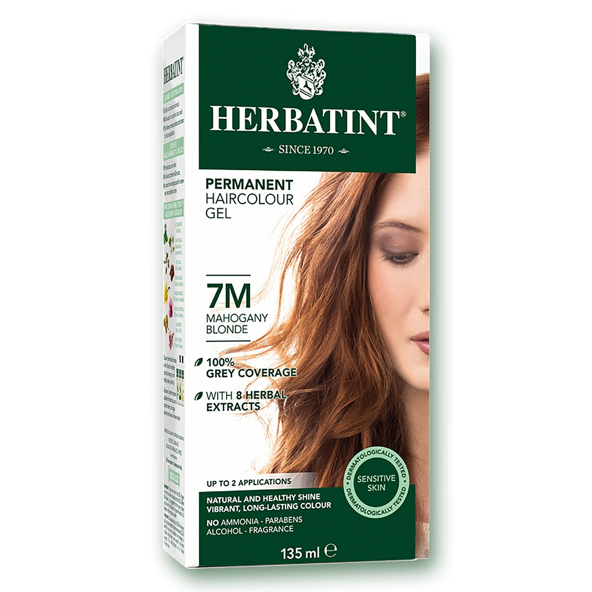 Amazon.com : Herbatint Permanent Herbal Haircolour Gel 7M Mahogany Blonde -  135 ml : Beauty & Personal Care