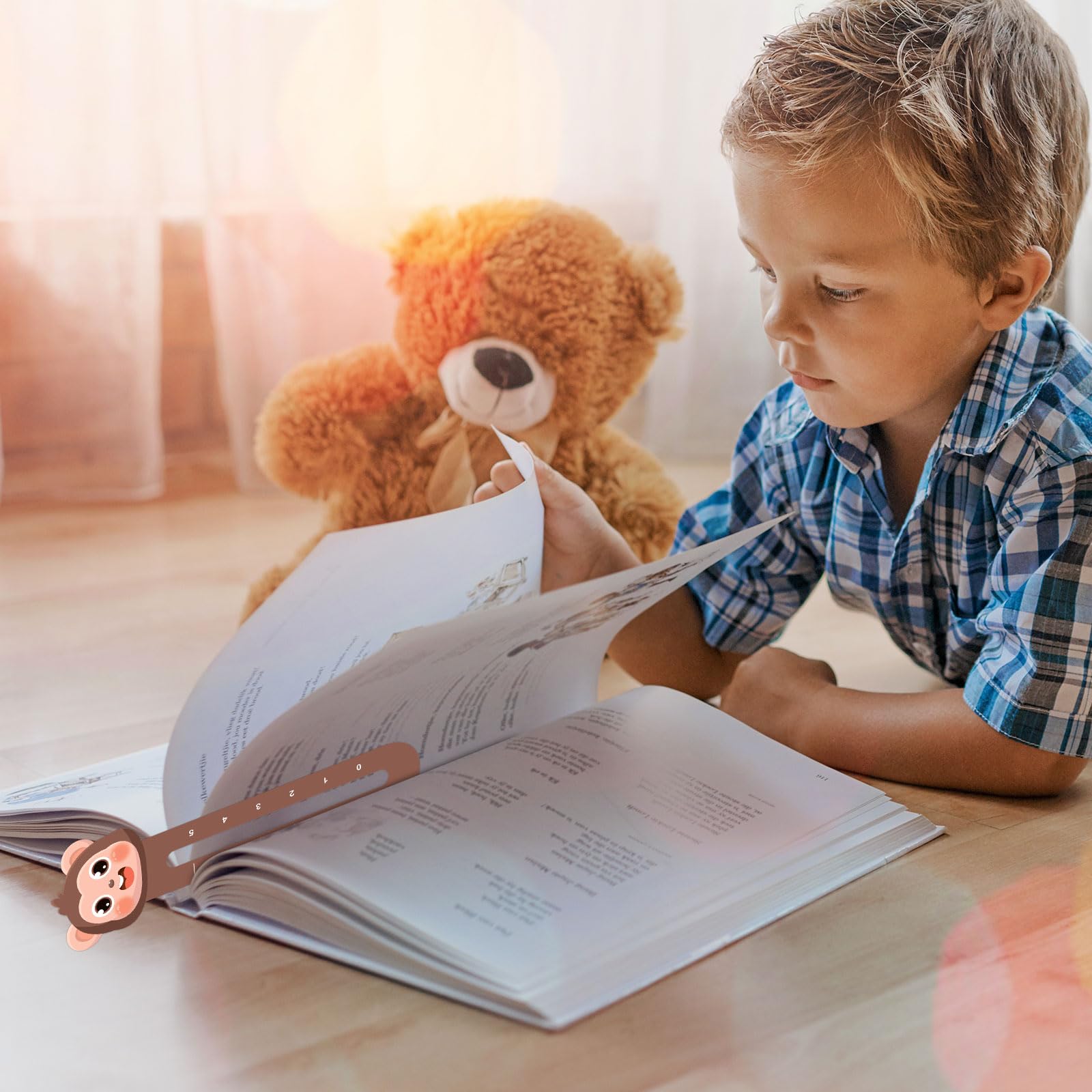 Marcapáginas Animales para Niños Lindos Clip Bookmark Regla 30 Piezas