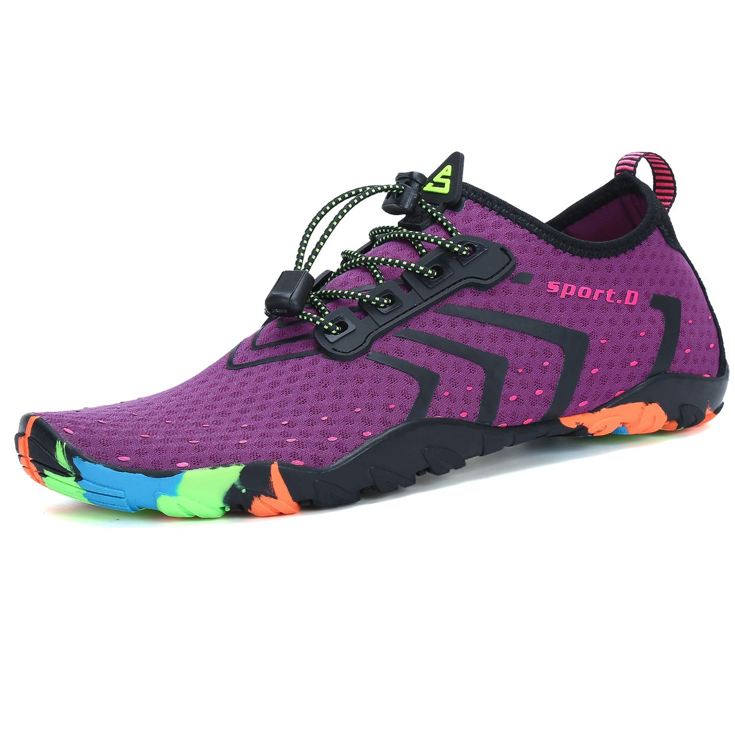 SAGUARO Escarpines para adultos, para el agua, para la playa, para hombre y mujer, color Morado, talla 37 EU