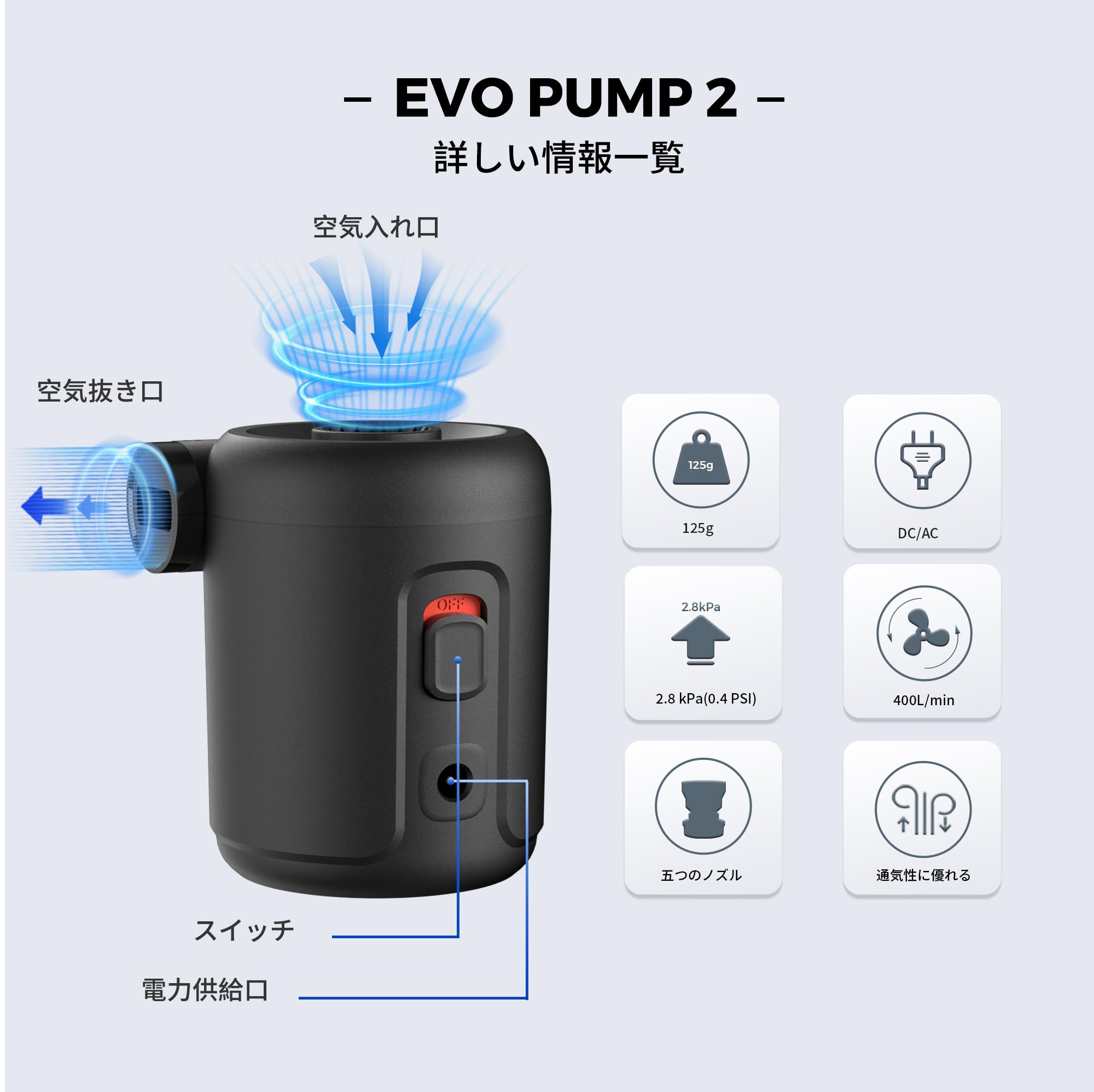 Amazon.co.jp: FLEXTAILGEAR EVO PUMP 2 電動ポンプ エアポンプ 携帯