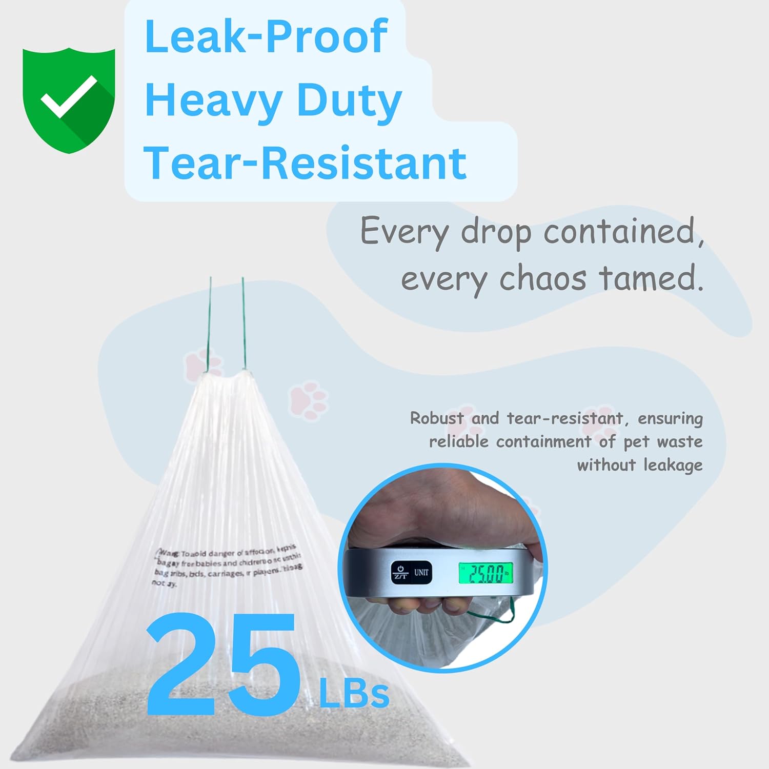 Replacement Waste Drawer Liners 120 Pack Compatible with Litter Robot 3 and 4 Waste Bags, 9-11 Gallons