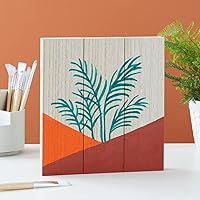 Vista 3 de Bright Creations - Bloques de madera sin terminar para manualidades, bloques para letreros, juegos para niños (4 unidades)