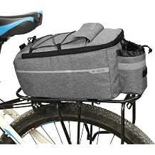 Naiyafly Bicycle Bag Insulated Trunk Cooler Pack Cycling Bicycle Rear Rack Storage Luggage Pouch Reflective MTB Bike Pannier Shoulder Bag Ship from USA