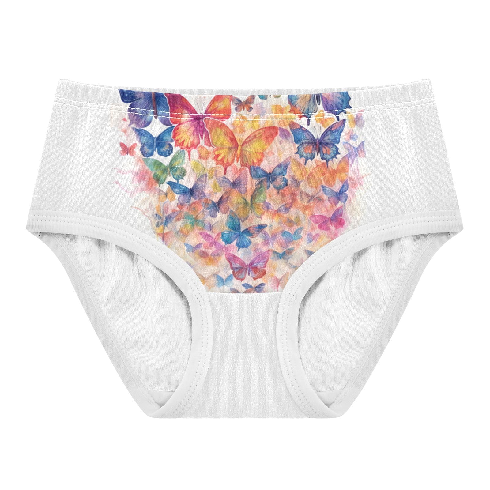 ALAZA Toddler Girls Cotton Hipster Underwear Soft Butterflies 2 Pack 2T