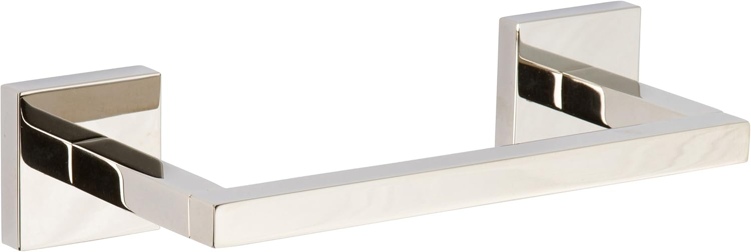 Ginger 5208/PN Lineal Double Post Arm, Nickel-5208, Pivoting Toilet Tissue Holder, Polished Nickel