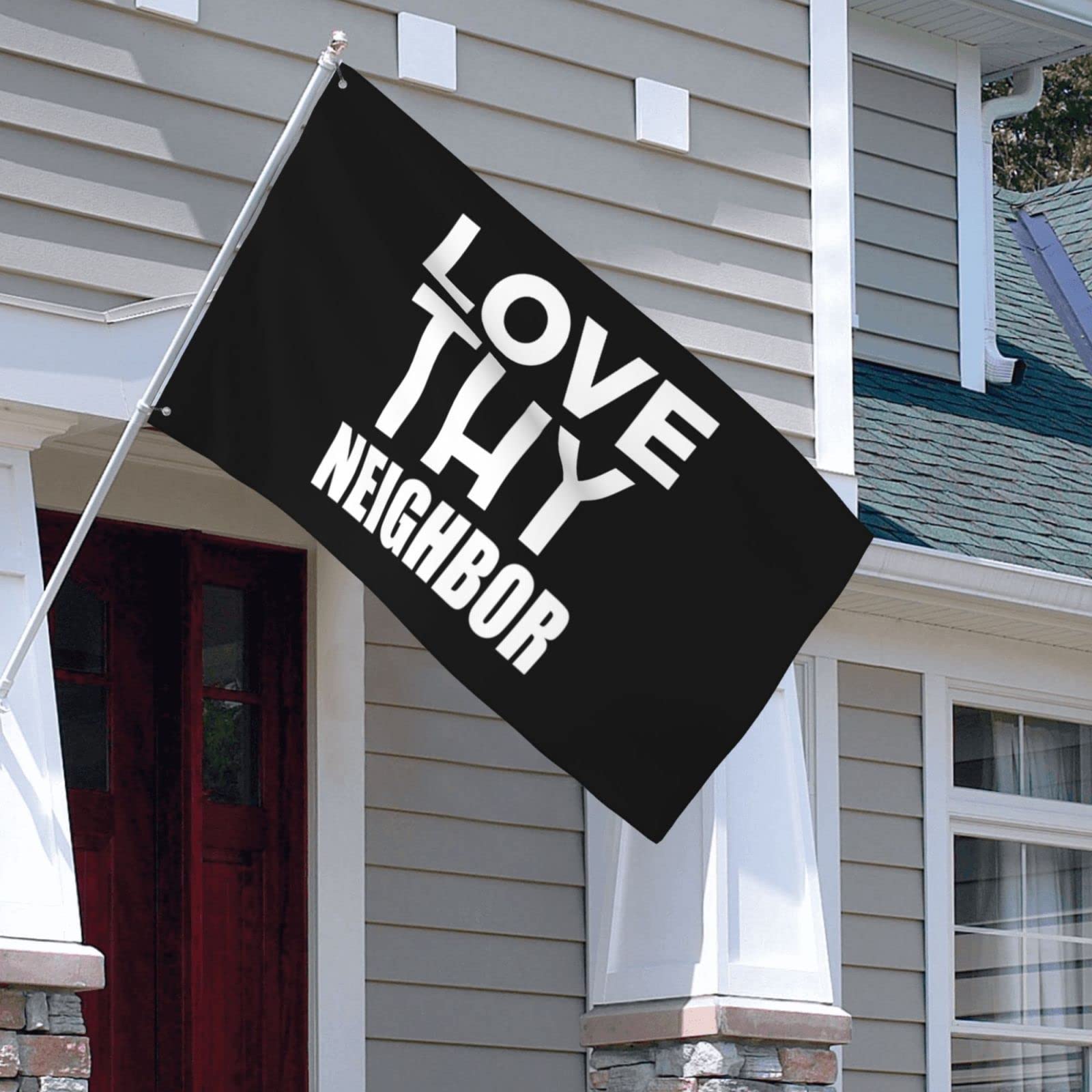 Gartenflagge "Like A Good Neighbor Stay Over There" - 30,5 X 45,7 Cm, Doppelseitig, Wetterfest