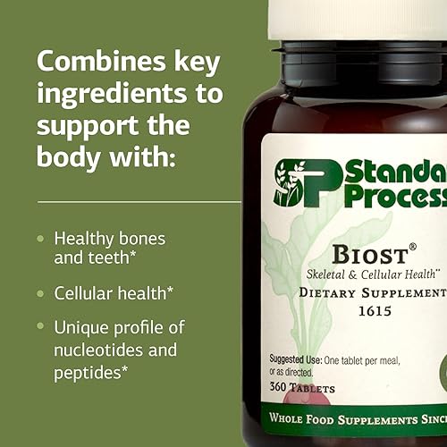 Miniatura 4 de Standard Process Biost - Suplemento para la salud de dientes y huesos con citrato de magnesio de alimentos integrales, lactato de calcio, manganeso