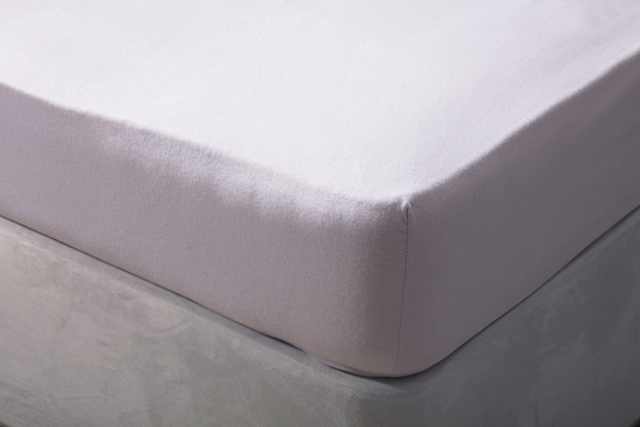 Belledorm 100% Brushed Cotton - Fitted Sheet - 12" Box (Heather, King)