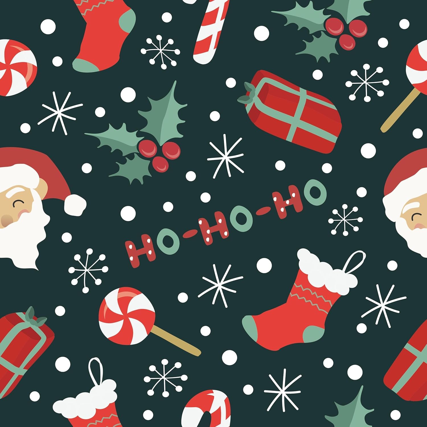 Papier peint de Noël amovible revêtement adhésif armoire et déco murale Nouvel An