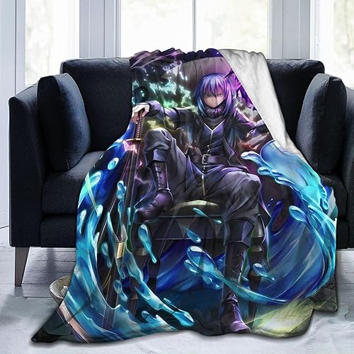 Anime That Time I Got Reincarnated As A Slime Rimuru Tempest Manta ultra suave de microforro polar aire acondicionado para cama, sofá, sala de