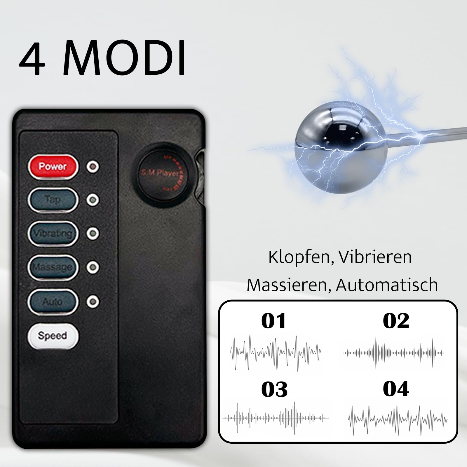 BDSM Penisring mit Fernbedienung Hodenring für Männer mit einstellbarer Lederbindung Vibration
