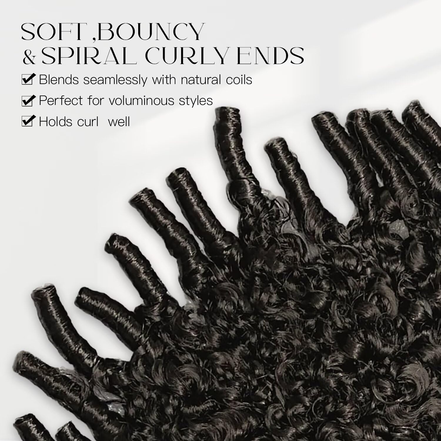 IWISH Burmese Curly Half Wig Human Hair 200% Density Put on and Go Glueless Wigs No Lace 16 Inch 3 In 1 Drawstring Seamless Flip Over Headband Wig for Women Beginner Friendly