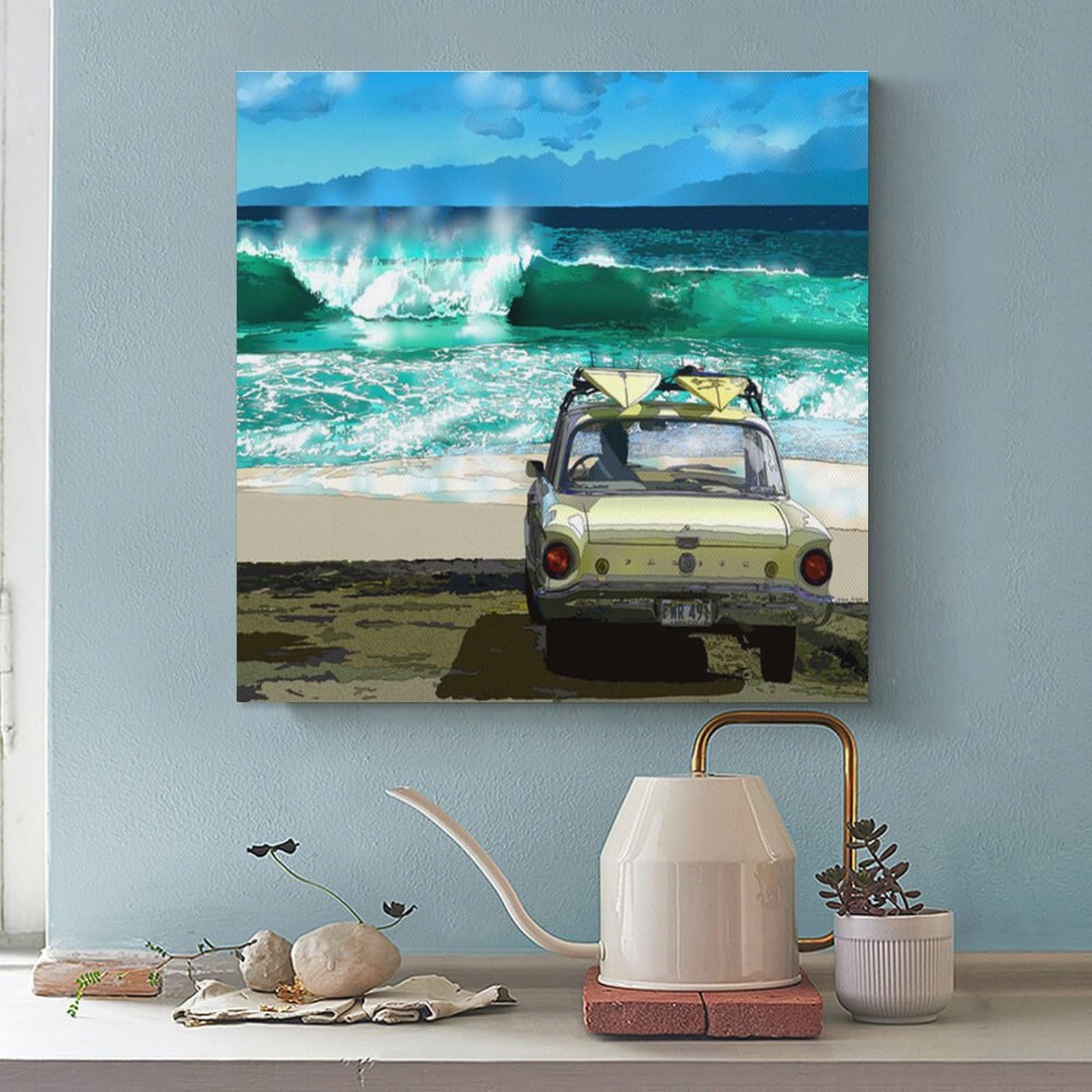 Amazon.co.jp: 鈴木英人の作品【サンディー ビーチ】イラスト アート