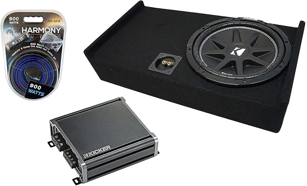 2009 – 2015 Ford F-150 Super Crew camión Kicker C12 sola de 12" Sub Box Enclosure & cxa300.1 Amp 🥇✔️ ® A Pedido 🏆™