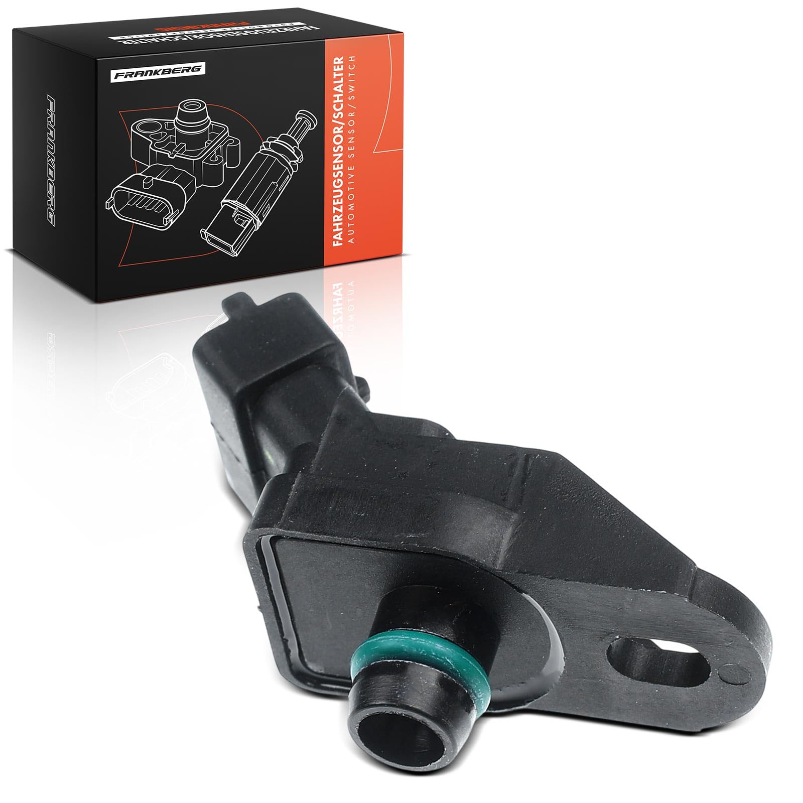 Frankberg Sensore pressione differenziale Pressione gas di scarico 3-Poli Compatibile con Zafira A MPV T98 Astra G Caravan T98 Frontera B U99 Astra G CC T98 Vectra B J96 Replace# 90541409