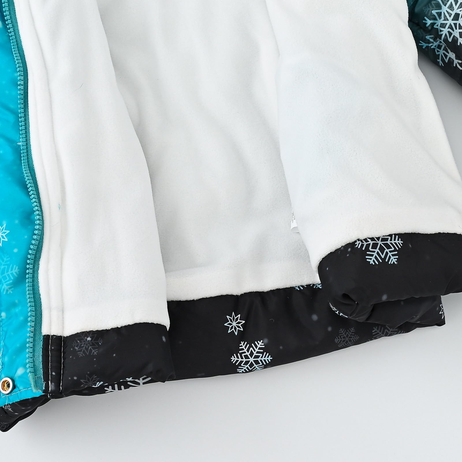 Generisch Cappotto invernale con cappuccio per bambini e bambine, giacca invernale calda, giacca da neve