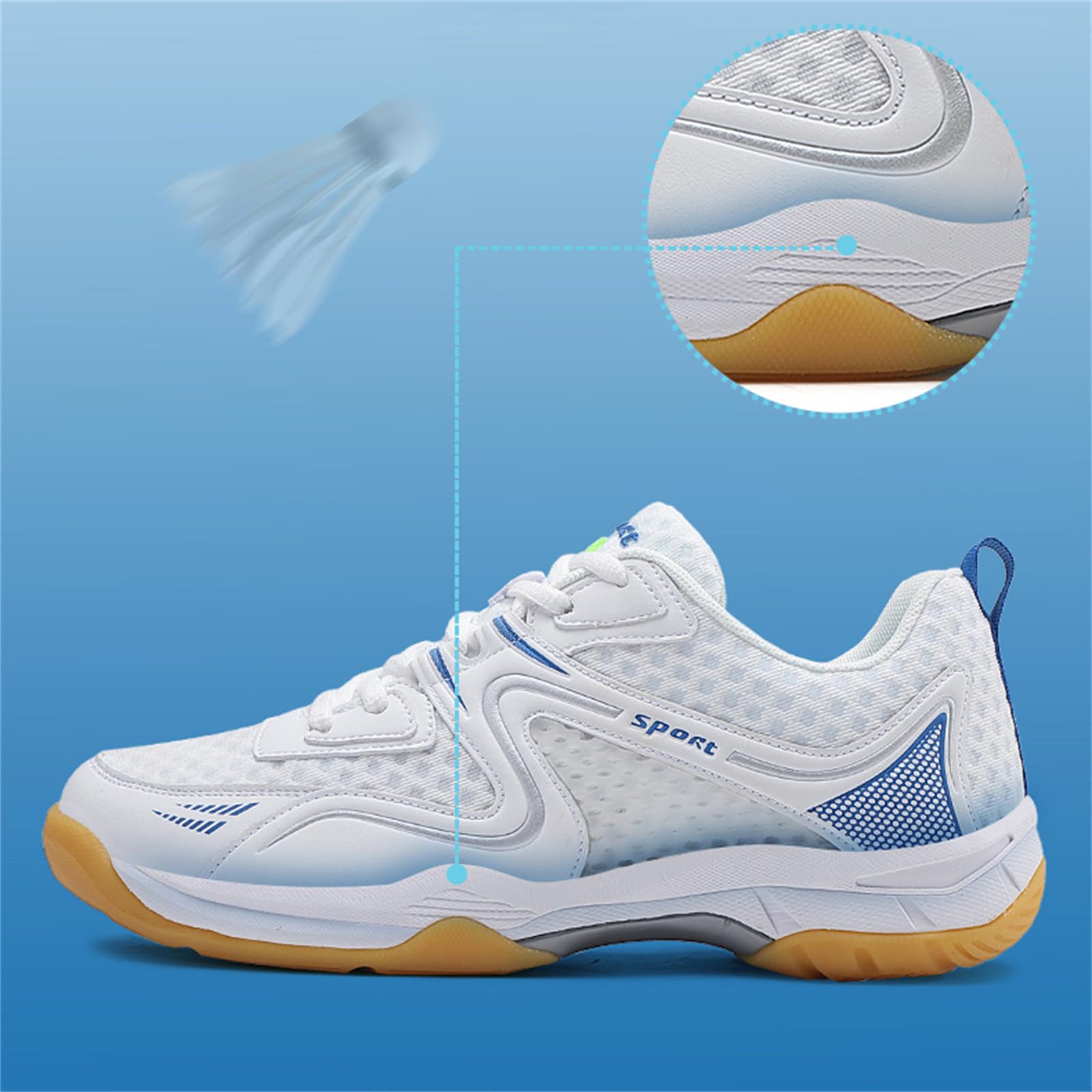 Zapatos De Bádminton Hombres Mujeres Zapatos De Tenis Y Squash Zapatos Antideslizantes para Canchas Deportivas para Interiores Y Exteriores