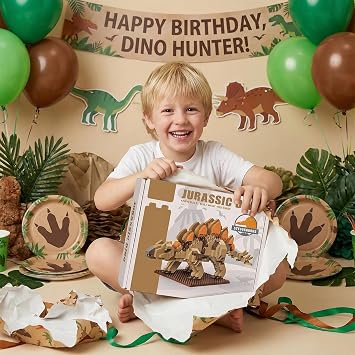 Dinosaur Stegosaurus Building Toy Set, 870 Pcs Dinosaur Mini Blocks Toy, Creative Building Ideas for Boys and Adults