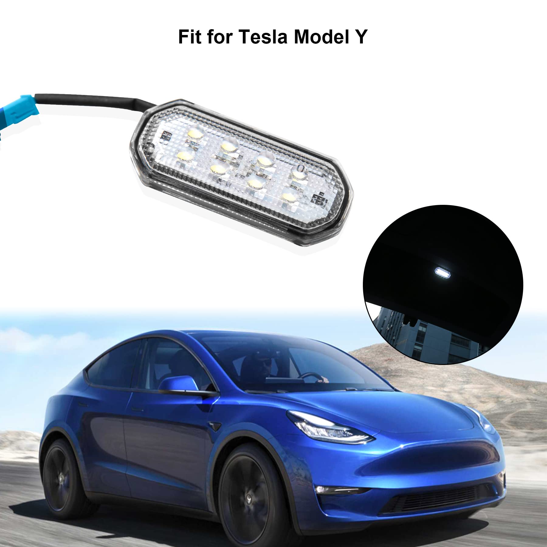 Smart Sensor Trunk Light – LED Cargo Lamp For Tesla Model 3/S/X/Y/Cybertruck/Roadster – Hands-Free Auto On/Off, Type-C Rechargeable