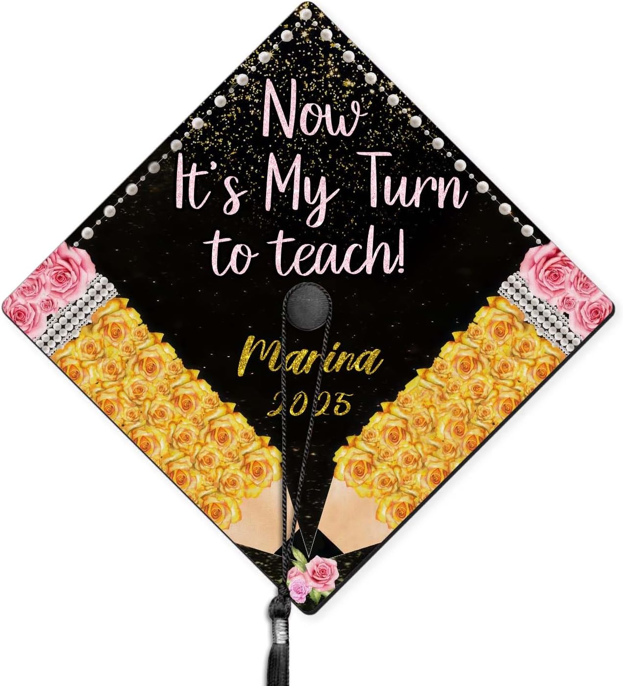 Customizeaf Personalized Memorial Graduation Cap Topper - I Remembered Who Was Watching, Class Of 2025, Graduation Gift