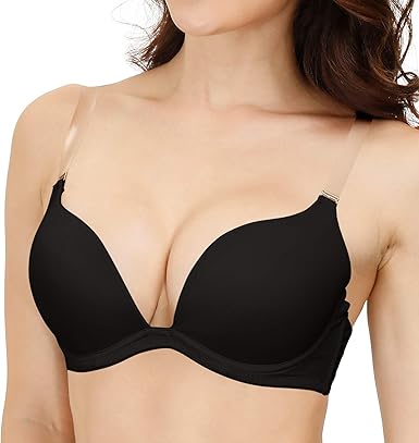 clear strap bra amazon