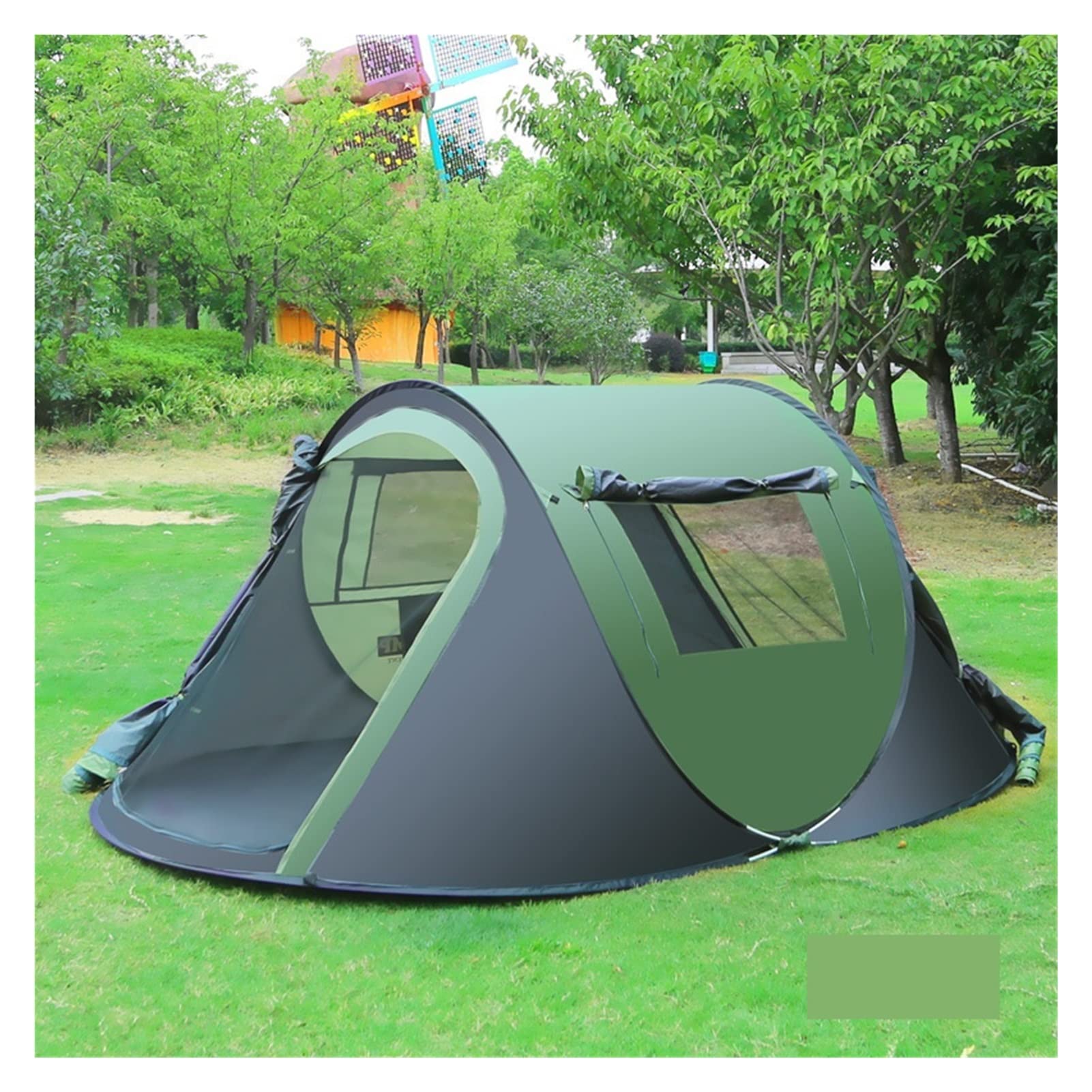 Tienda de Campaña, Tienda De Campaña para 3-4 Personas, 2 Puertas, 2 Ventanas De Malla, Tienda Instantánea Portátil, Tienda Automática para Senderismo Al Aire Libre Tienda de Campaña Compacta (Color