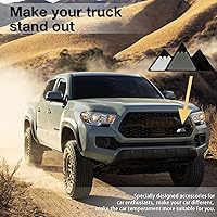 Vista 3 de Emblema de coche tricolor para malla dorada, emblemas e insignias de automóvil impermeables con diseño de montaña triangular, insignias de automóvil