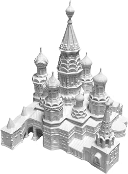 Sands3DTM St. Basils Cathedral Model Miniature Landmark Replica, Russian Architecture Display, Iconic World Building Collectible