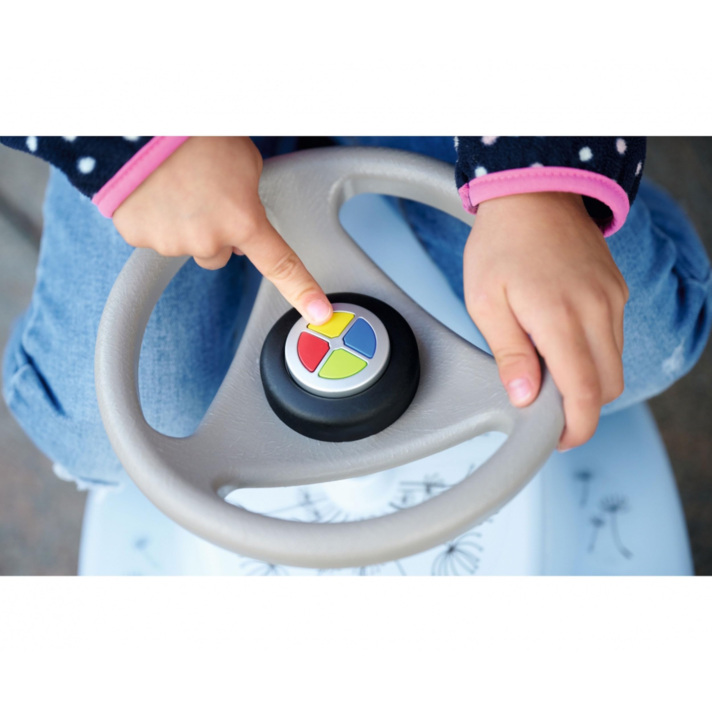 Big Bobby Car - Hupe Funny Sound Horn - ab 1 Jahr, Kinder-Fahrzeug-Hupe mit 8 lustigen Geräuschen, Zubehör für Big-Bobby-Car Lenkrad (Classic, Next, Neo, Baby-Potty) ab BJ 2010