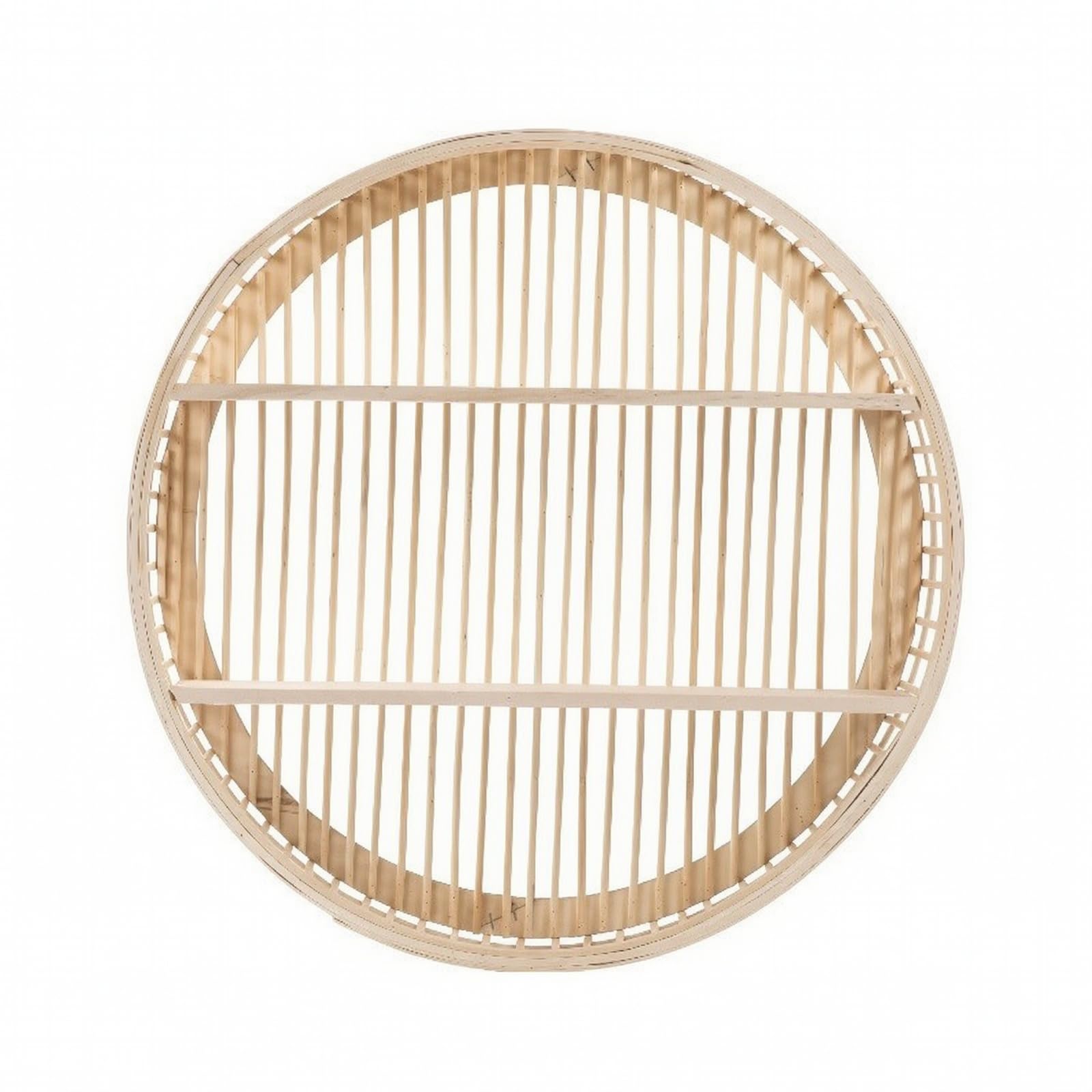MagiDeal Organizzatore da Parete in Bambù Stabile | Rapido senza Forare, Scaffale in Legno, Moderno, Mensole, ngresso