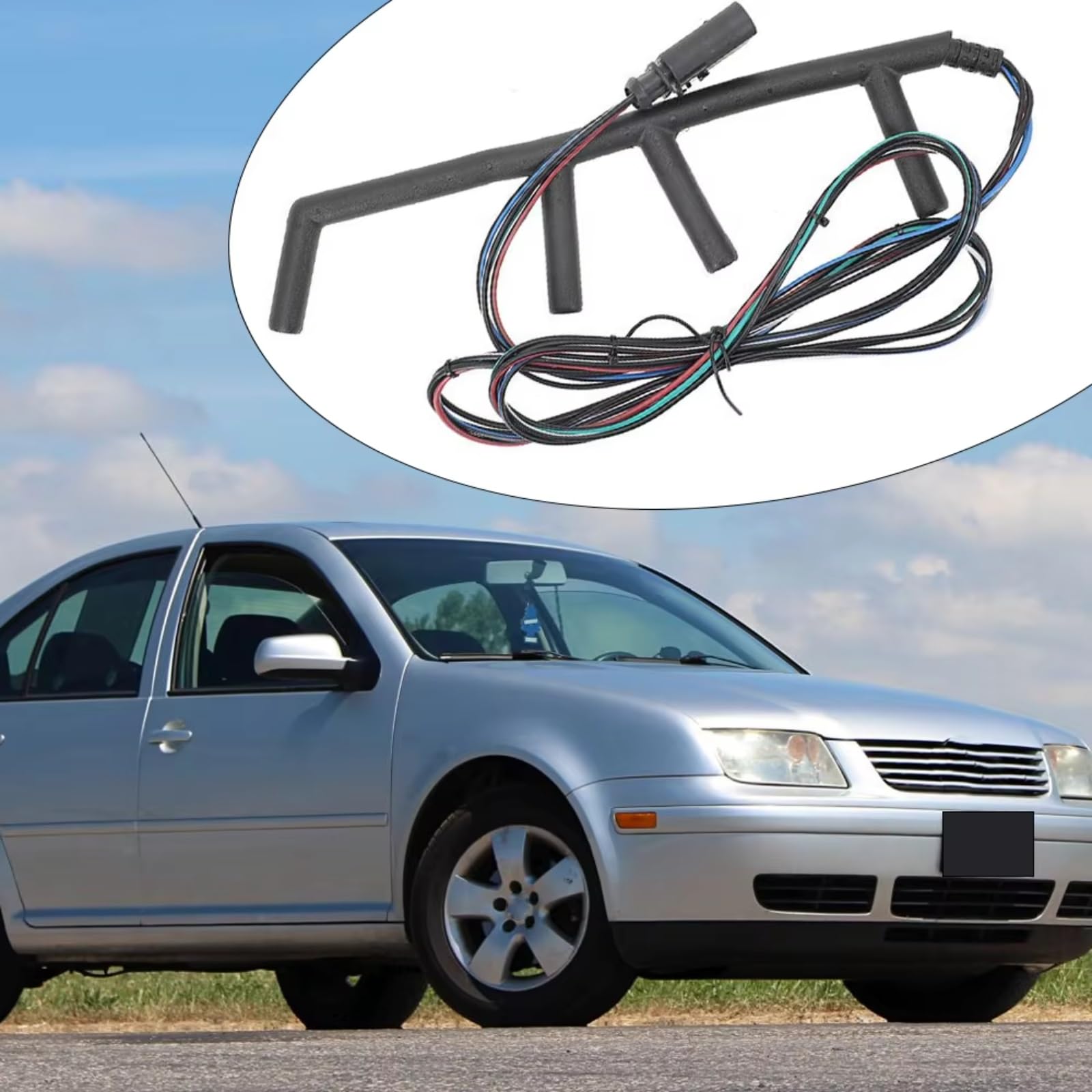 Compatibile Con Per Golf 2002-2003 Auto Glow Plug Loom Motore Per Diesel Preriscaldamento Spina Cablaggio 038971220C Per Candelette preriscaldo diesel