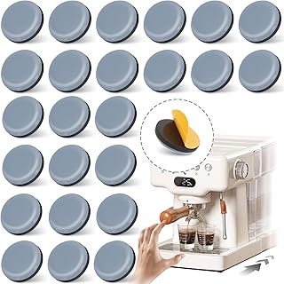 24 PCS Appliance Sliders for Kitchen Appliances,Small Kitchen Appliance Slider,DIY Self-Adhesive Furniture Sliders,for Coffee Maker,Air Fryer,Pressure Cooker,Kitchen Accessories for Countertop