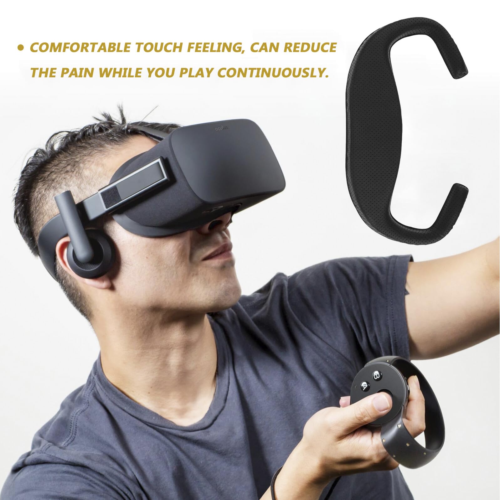 Almohadillas para Rostro y Almohadilla Trasera Sudor Resistente para VR Crystal Cojín Facial Cómodo y Duradero para Gafas de Realidad Virtual