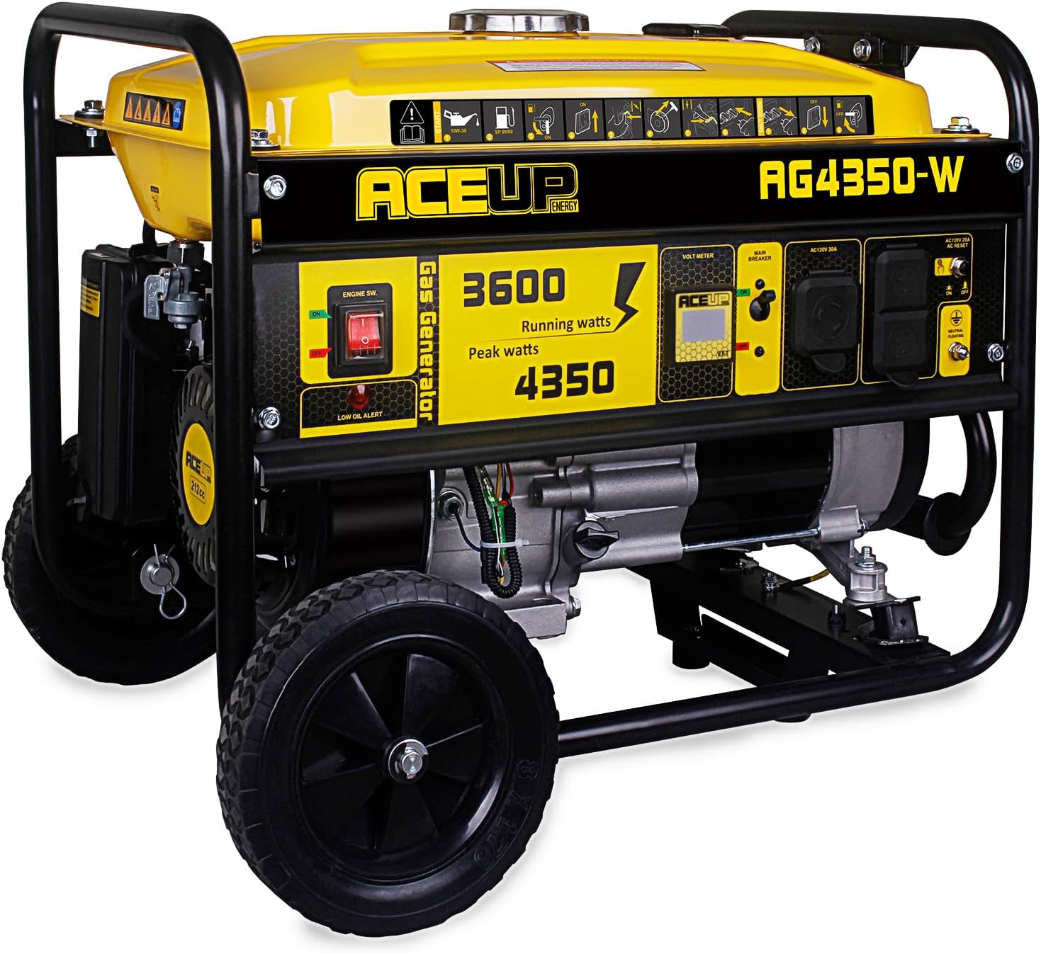 Generador portátil Aceup Energy 4350 W gasolina miniatura 1