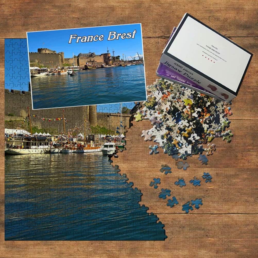 France Brest Jigsaw Puzzle 1000 Piece Game Artwork Travel Souvenir Wooden