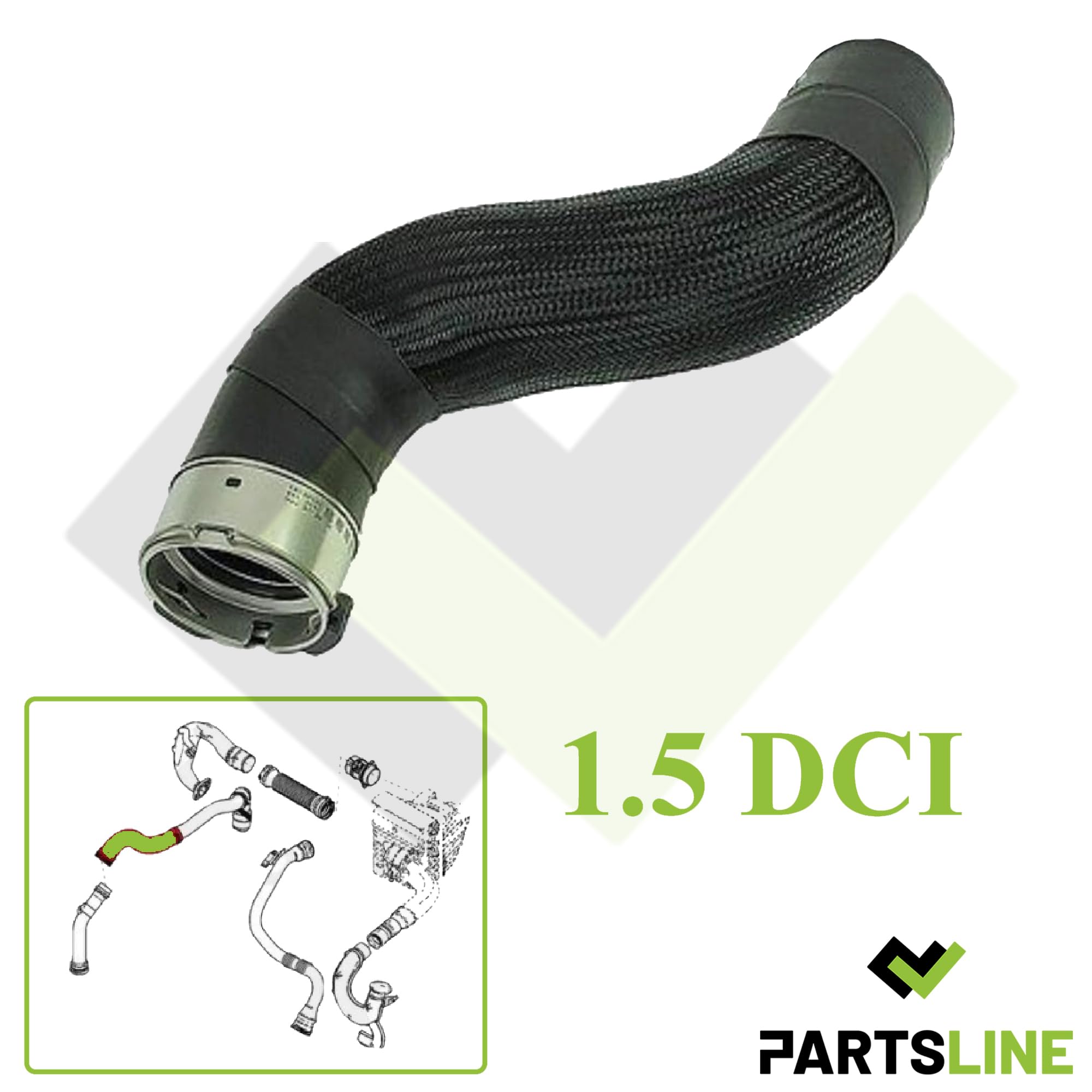 Partsline Durite de Turbo compatible avec Scénic III Fluence 1.5 dCi