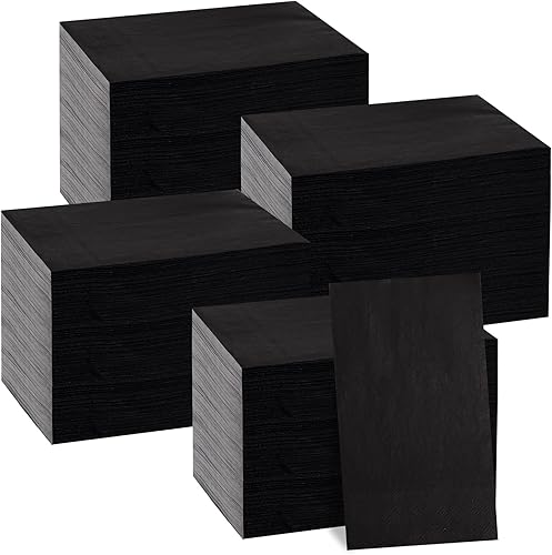 Miniatura 13 de BUCLA 100 servilletas desechables de 3 capas – Servilletas de papel color plata desechables de alta calidad – Servilletas de Navidad / servilletas