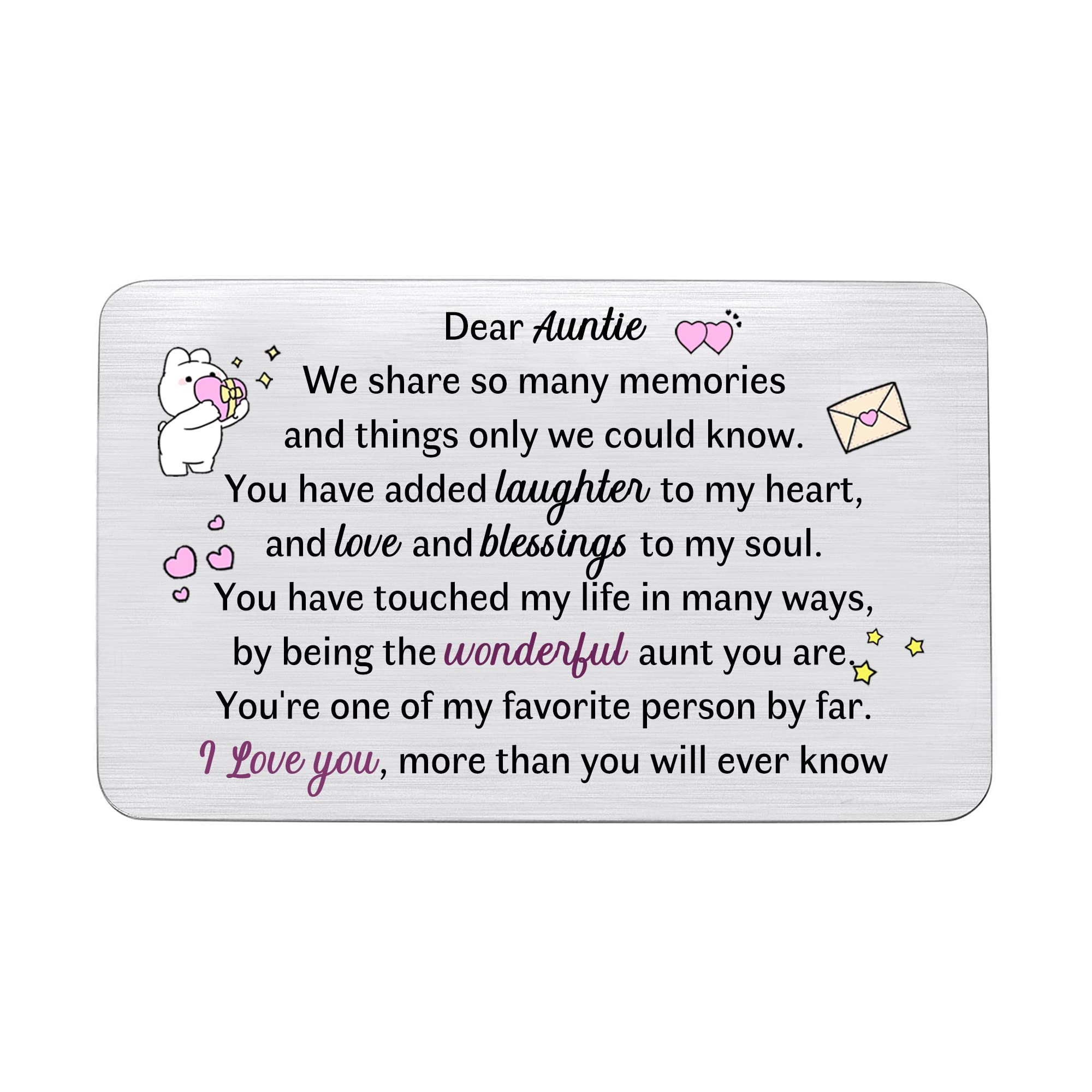 Carte Imprimée Anniversaire Tante - Carte D'anniversaire Pour Tante - Carte D'anniversaire Pour Tante - Carte Tante - Carte D'anniversaire Poème Tante - Tante - Canada