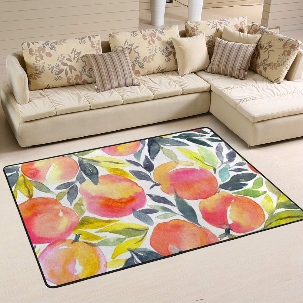 Tapis aquarelle facile à nettoyer et durable Ruchen format 160x120 cm