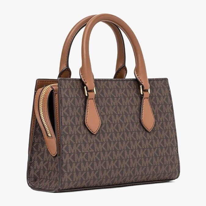 MICHAEL KORS ボストンバッグ ブラウン Michael Kors マイケルコース ミニボストン MKシグネチャー 2WAY
