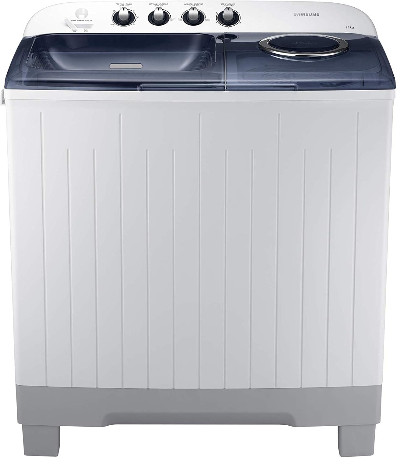 Samsung 12KG Top Load Washing Machine SemiAutomatic WT12J4200MB/GU, 1