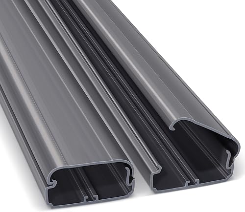 Miniatura 8 de ZhiYo Ocultador de cable de 85 pulgadas para un cable, cubiertas de cable autoadhesivas para cables en la pared, cubiertas de cable de TV pintables