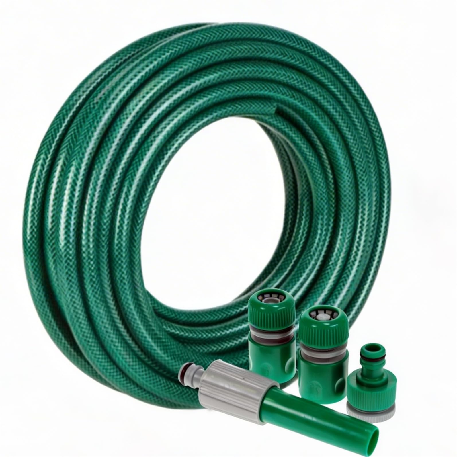 MantraRaj Reinforced Flexible Pressure Washer PVC Hose Pipe Watering Spray Gardening Gun Hosepipe Reel Plants for Home, Garden, Patio & Car Cleaning Outdoor (150FT)