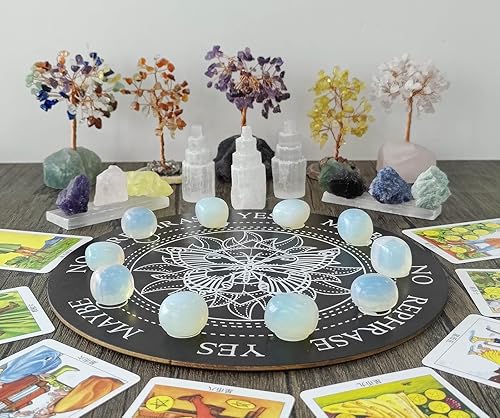 Miniatura 4 de MAIBAOTA Cristales de ópalo a granel, piedras pulidas, piedras preciosas naturales, piedras decorativas para jarrón, reiki, bruja, cuarzo, piedras